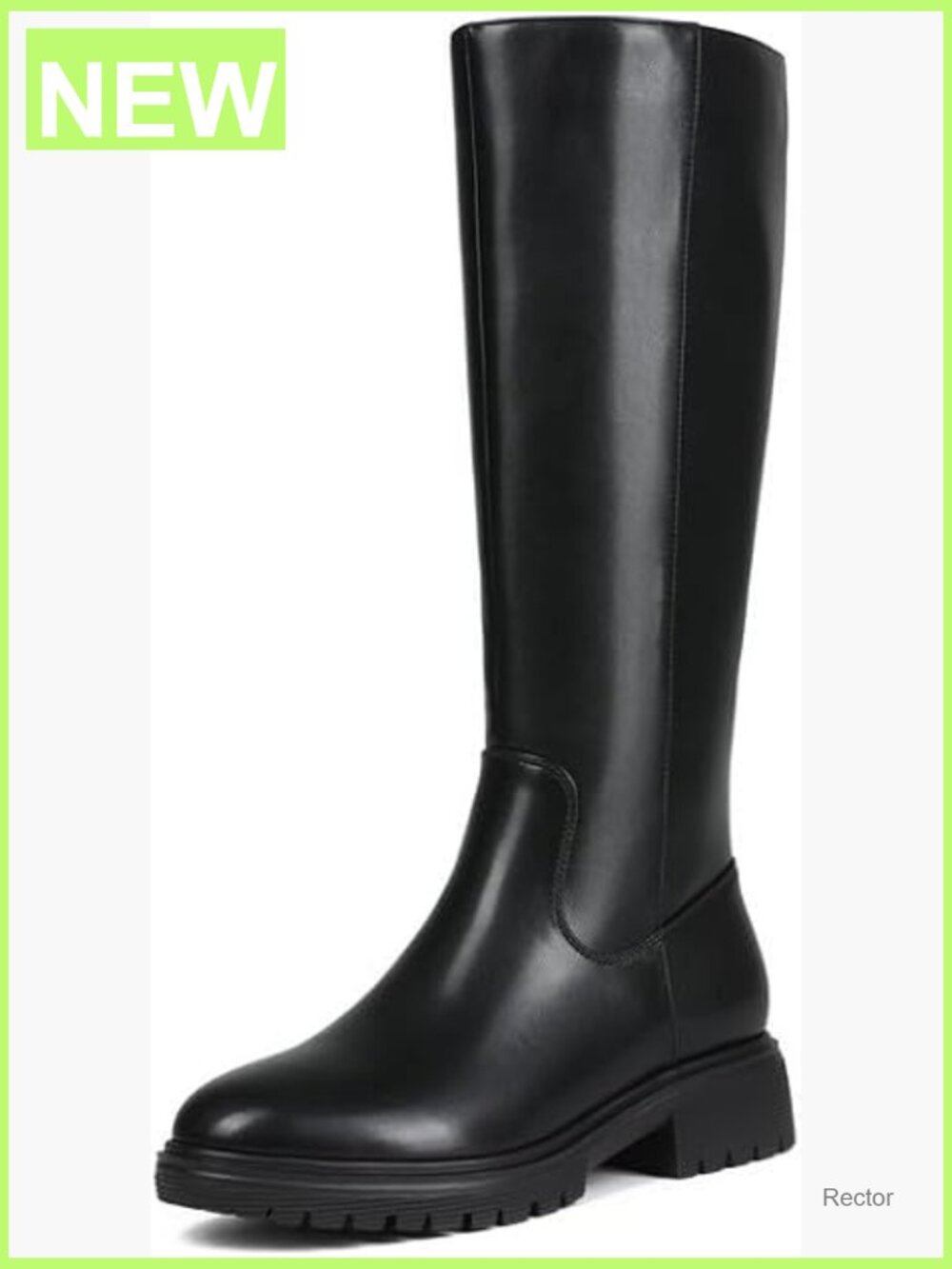 Knee High Boots Women Platform Round Toe Low Flat Heel Fall Fashion Riding Tall